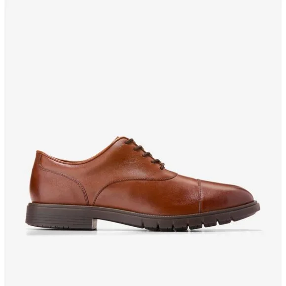 Cole Haan Jay Grand Mens Leather Casual Cap Toe Dress Shoes Size 13 WIDE Brown Amazon.com | Cole Haan, Men, Ledley Grand Cap Toe Oxfords  main image 4
